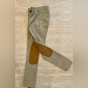 Ovation Girls' EuroWeave Suede Knee Patch Jods for horseback riding